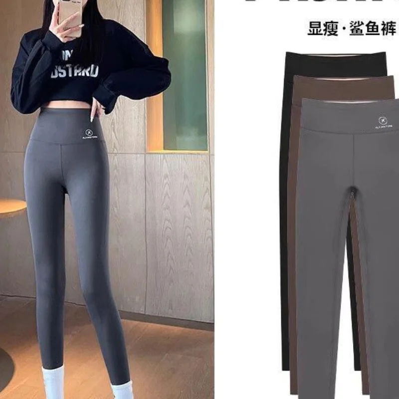 

Kawaii модные топы для девочек, студенческая повседневная женская одежда с героями мультфильмов, зимние брюки на флисовой подкладке, теплые леггинсы с высокой талией для контроля живота