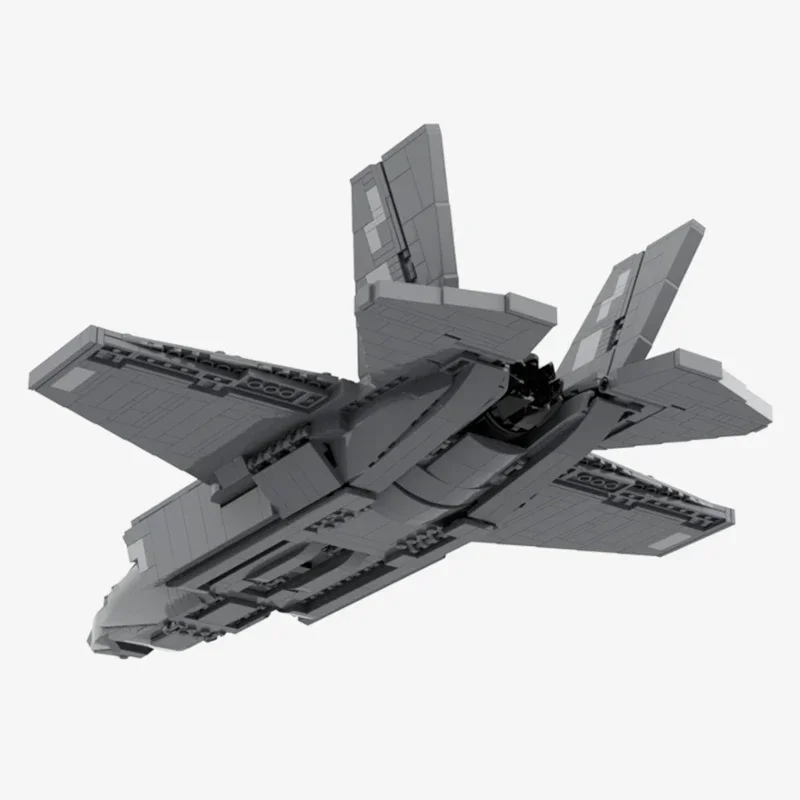 Moc cegły budowlane Model wojskowy F-35 B błyskawica technologia myśliwca modułowe klocki prezenty zabawki dla dzieci zestawy do majsterkowania montaż