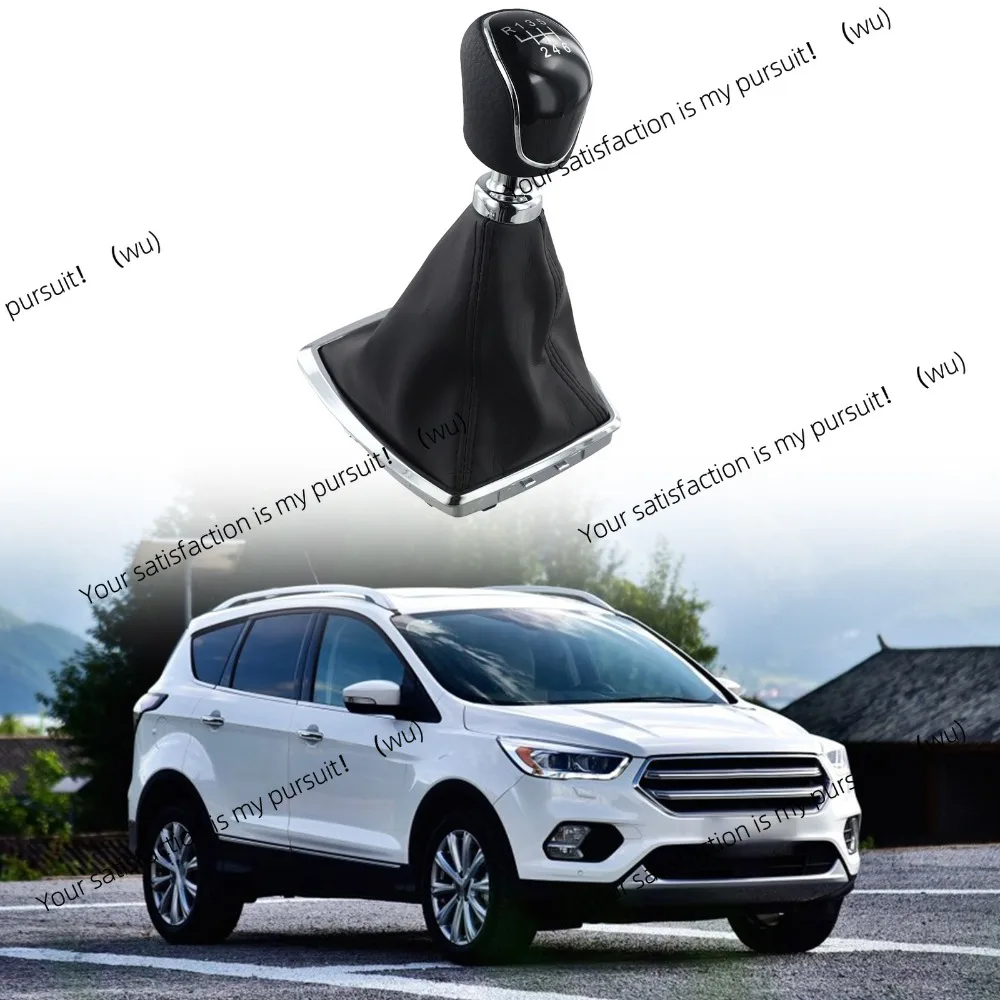 For Ford For KUGA 2008-2012 For C-MAX 2008-2010 GB64637AA 8V4R7P002KB 6 Speed Gear Shift Knob Shifter Lever Gaiter Boot