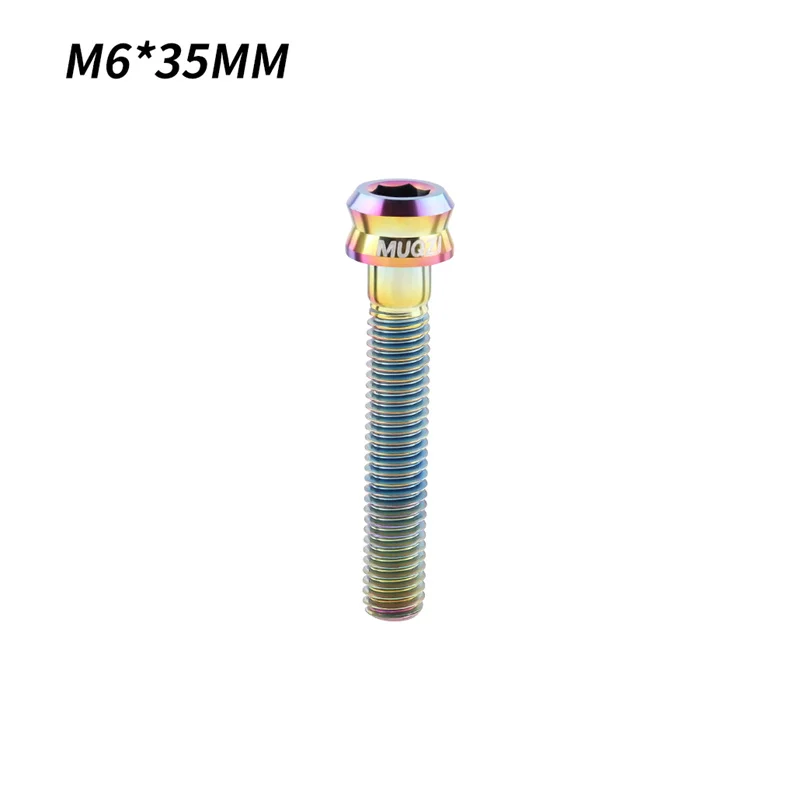 MUQZI バイク M6 チタン合金ステムトップキャップネジ M6x35mm M6x30mm