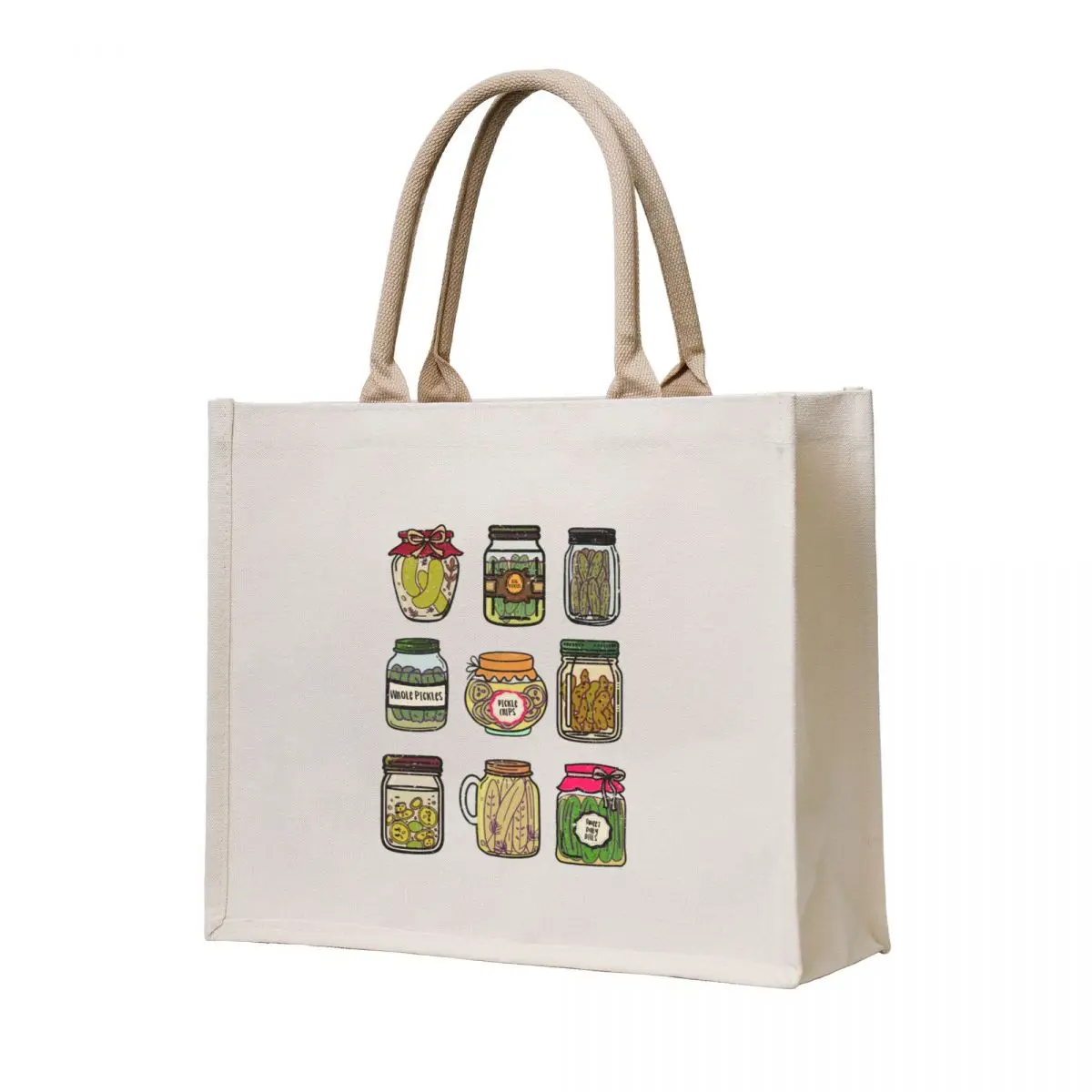 

Pickle Jar Art Tote Bag shopping bag logo hand bag shopping