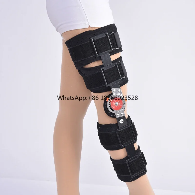 Knee brace for osteoarthritis Adjustable Knee Immobilizer with side Stabilizers of locking dials