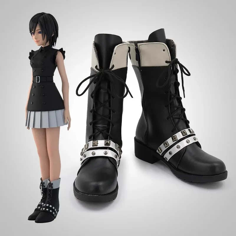 Xion 코스프레 신발 애니메이션 KH3 코스프레 소품 PU 가죽 신발 할로윈 카니발 부츠 맞춤 제작
