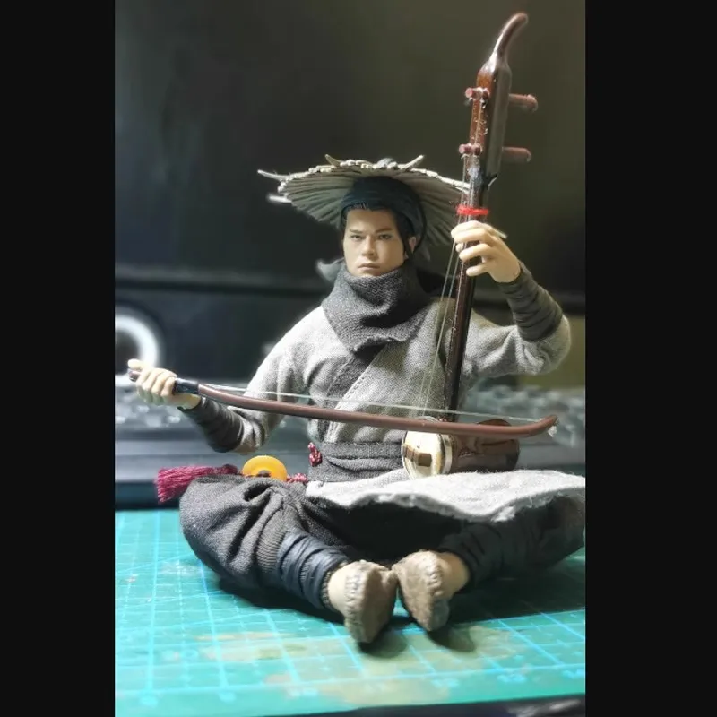 

1/12 Ancient Soldier Scene Prop Accessories Miniature Erhu Model Toy Fit 6'' Action Figure Body In Stock