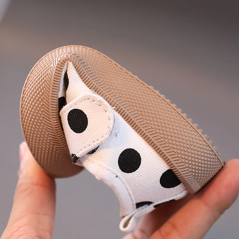 Newborn Walking Shoes Boys Girls Baby Shoes Soft-Sole Non-slip Gingham Simple Canvas Casual 4-colors Toddler First Walkers Shoes