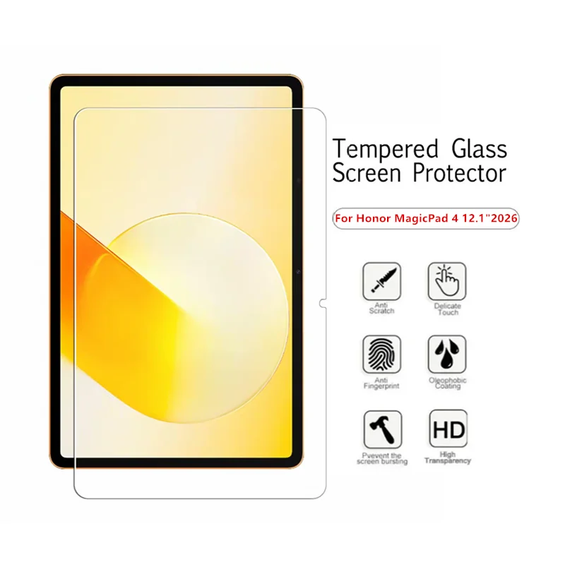 2Pcs Tempered Glass Film For Huawei Honor MagicPad 4 12.1inch 2026 MLA-W09 HD Scratch Screen Protector Honor MagicPad4 12.1