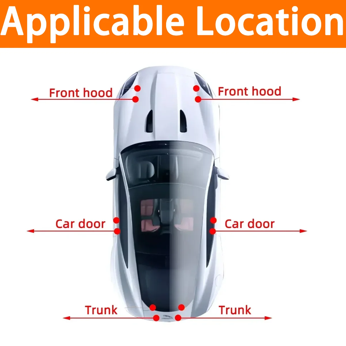 10/20/30PCS Car Door Collision Buffer Shock Pad Black Circular Silicone Shock Pad Car Door Panel Shock Pad Car Parts