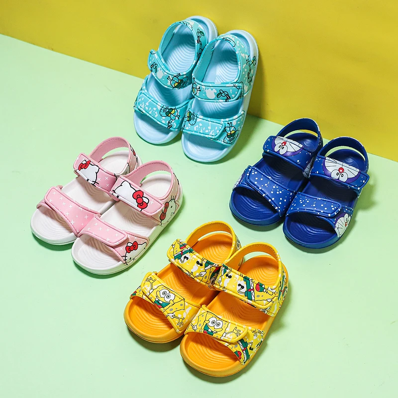 New Summer Kid Shoes Boy Sandals Outdoor Casual Sandals Parent-child Baby Play Flat Bottom Breathable Child Sports Beach Sandals