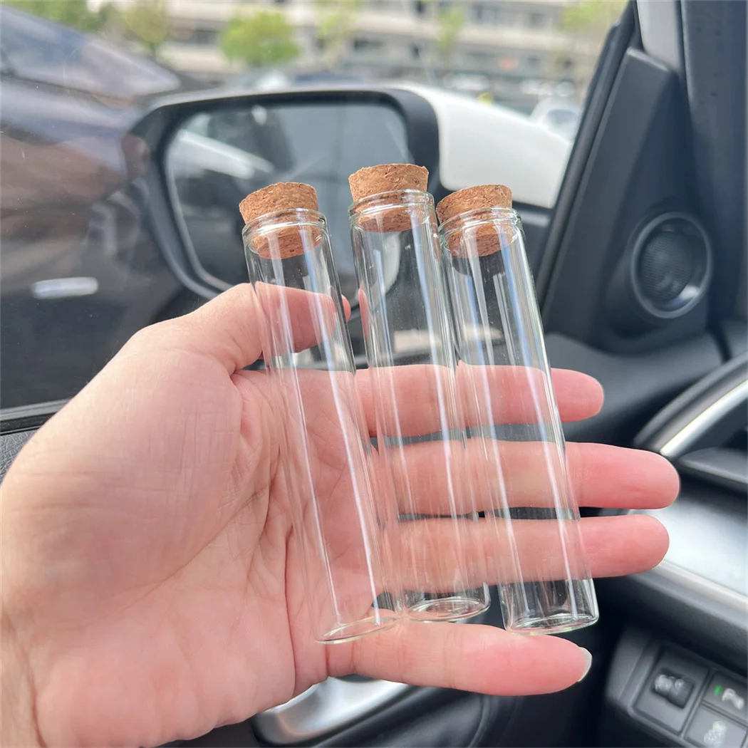 50 PCS Wedding dragees Glass jars Diameter 22mm Mini Glass test tube candy bottle Glass flask cork stopper souvenirs Gift