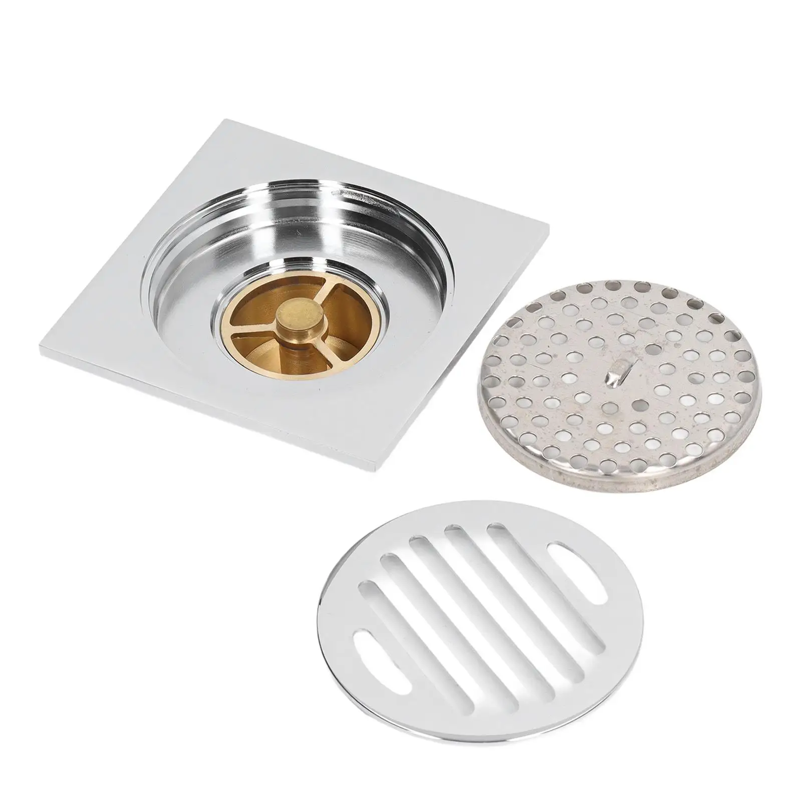 

Glossy Electroplated Automatic Floor Drain - Sturdy & Resistant Sealing Design for Bathrooms