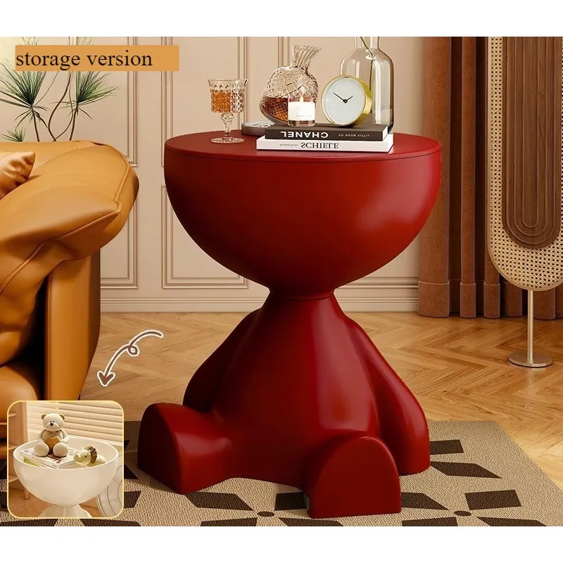 Household new flat head floor rack environmentally friendly material bedside locker indoor living room coffee table storage