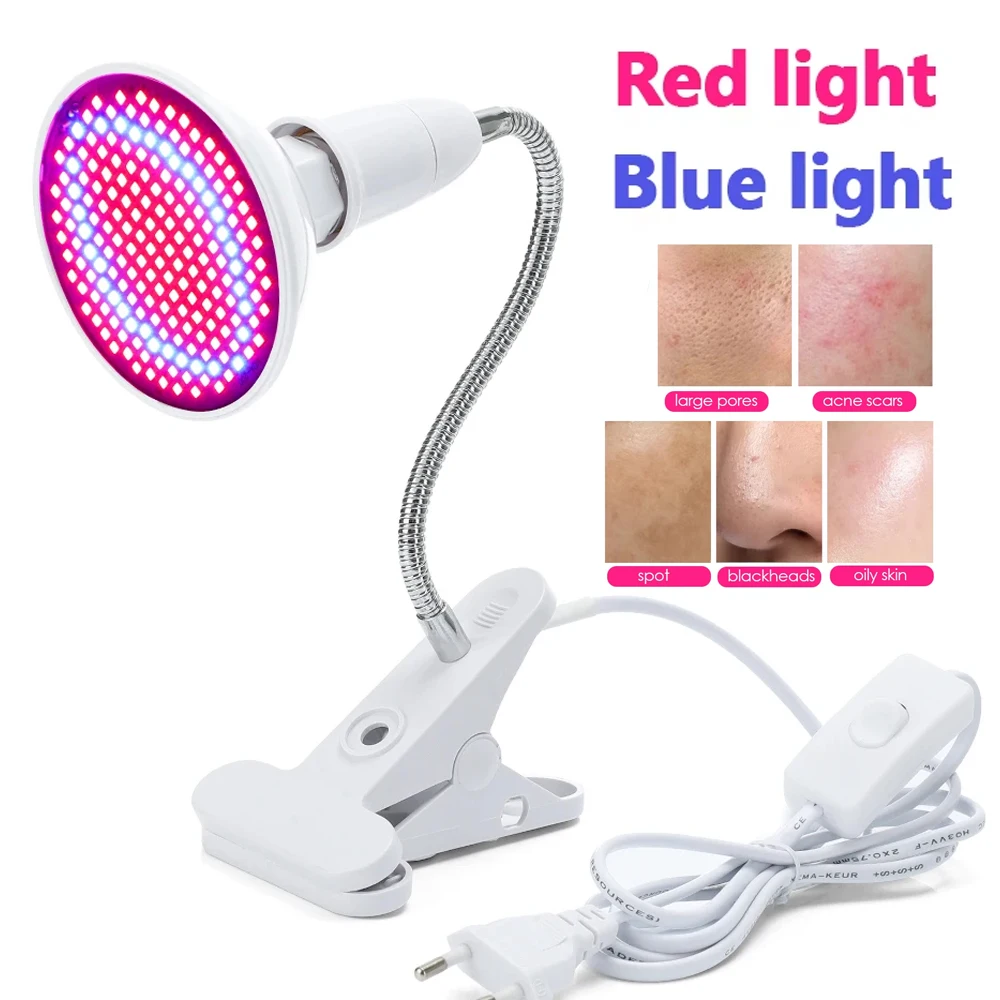 

660 нм ближний инфракрасный 850 нм красный синий светотерапия для лица спа удаление морщин от прыщей омоложение кожи антивозрастное устройство