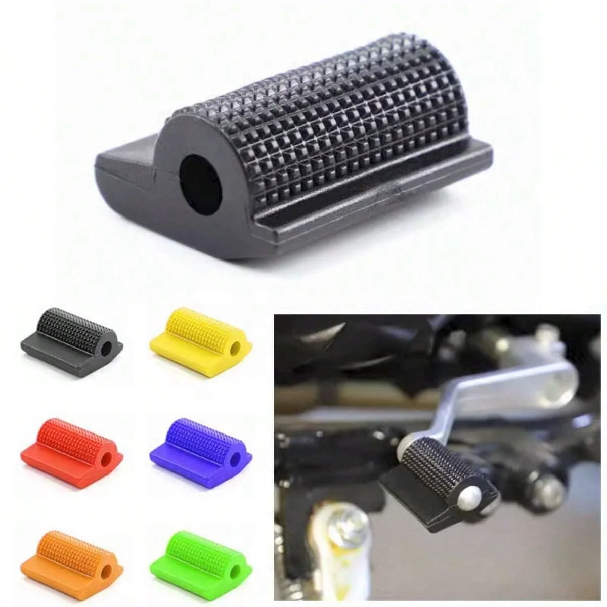 1PCS Universal Motorcycle Gear Shift Cover, Rubber Shifter Shoe Protector Anti-Slip Shift Lever Cover Soft Shoe Boot Protector