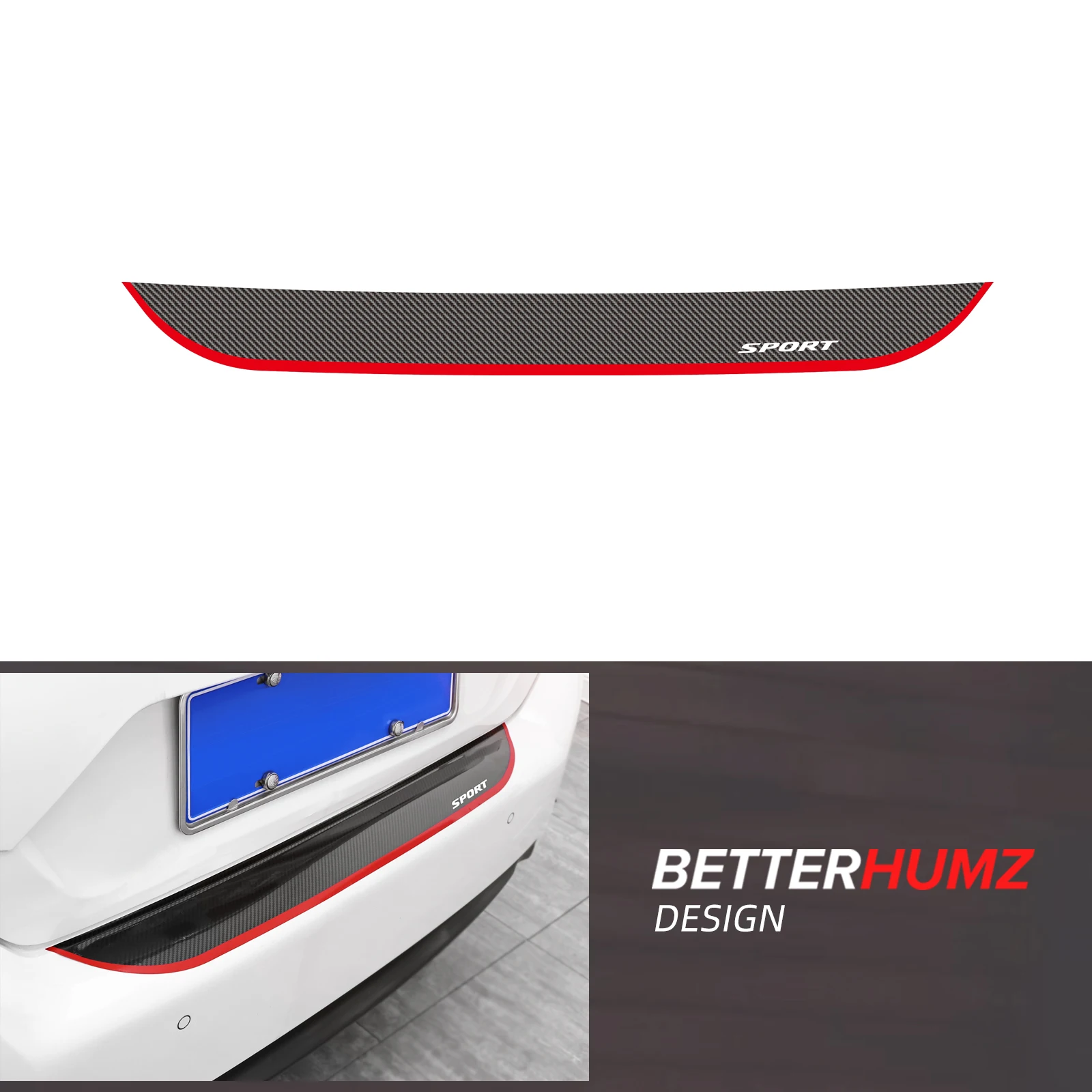 For Honda Civic 10th Gen 2016 2017 2018 2019 2020 2021 Rear Trunk Box Protective Film Car Coat Body Decor Sticker Accessories