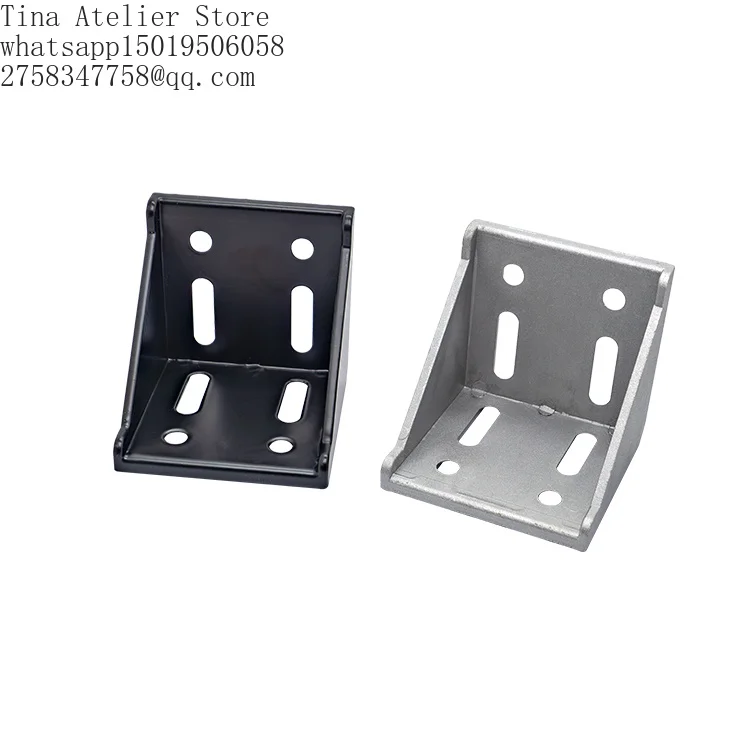8080 Aluminum Profile Corner Code Connection Corner Piece Aluminum Alloy Fastener Locking Corner Code Accessory