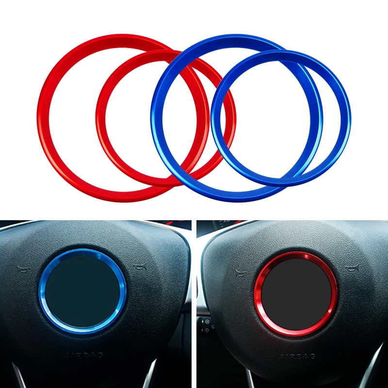 1pc Car Steering Wheel Center Trim Rings Decoration Cover Stickers For Mercedes Benz GLE CLA GLA W213 W246 W205 C117 Accessories