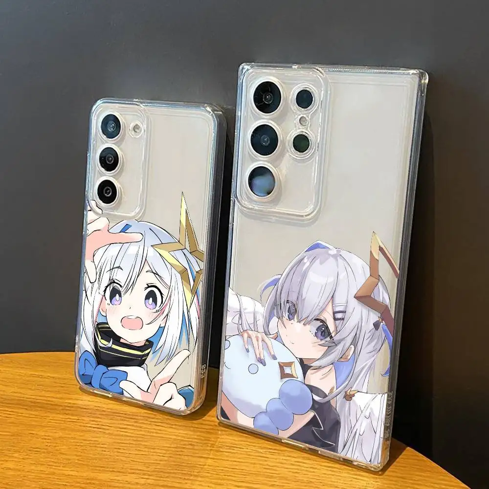Cute Amane Kanata  Phone Case For Samsung Galaxy S24 S25 S23 S22 S21 Transparent Cover Case