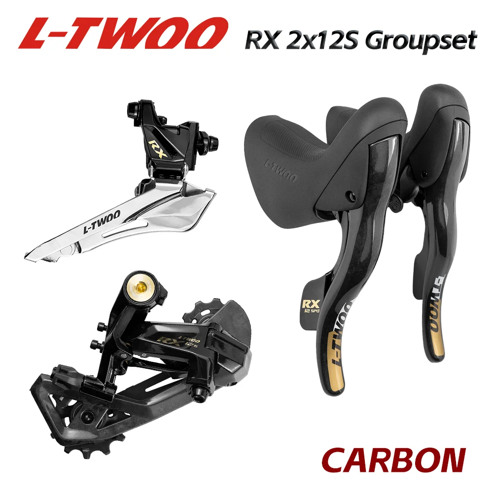 

LTWOO RX 2x1 2 скорости, 24s Road Groupset 4Kit, переключатель передач из углеродного волокна + задние переключатели из углеродного волокна + передние переключатели