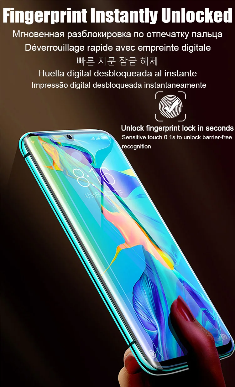 4 Stück HD Hydrogel-Folie für Huawei P60 P30 P70 P40 P50 Pro P20 Lite Vollständige Displayschutzfolie Mate 60 50 40 30 20 Pro Nicht Glas – Detail 7