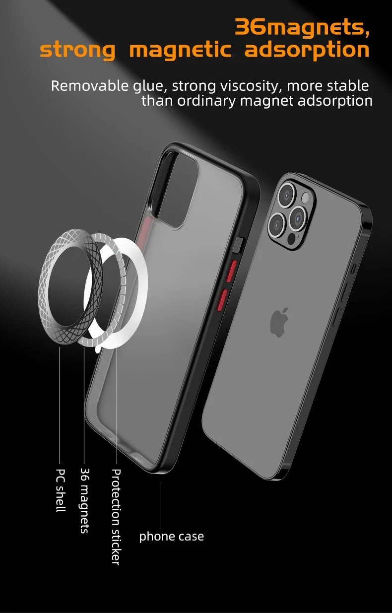 Strong Magnetic Metal Plate Universal Pad Sticker Mount Magnet Stand For IPhone13 14 15 Series Wireless Charger Car Phone Holder