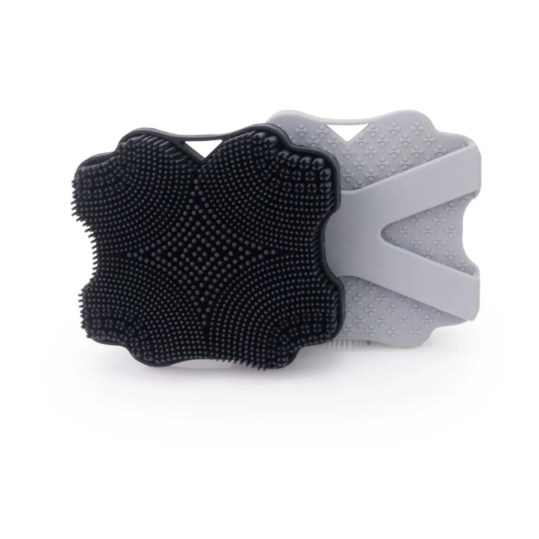 التقشير سيليكون حمام فرشاة المطهر لا زلة سيليكون منظف الجسم التطهير تدليك العناية بالجسم دش تدليك الاستحمام فرشاة #4