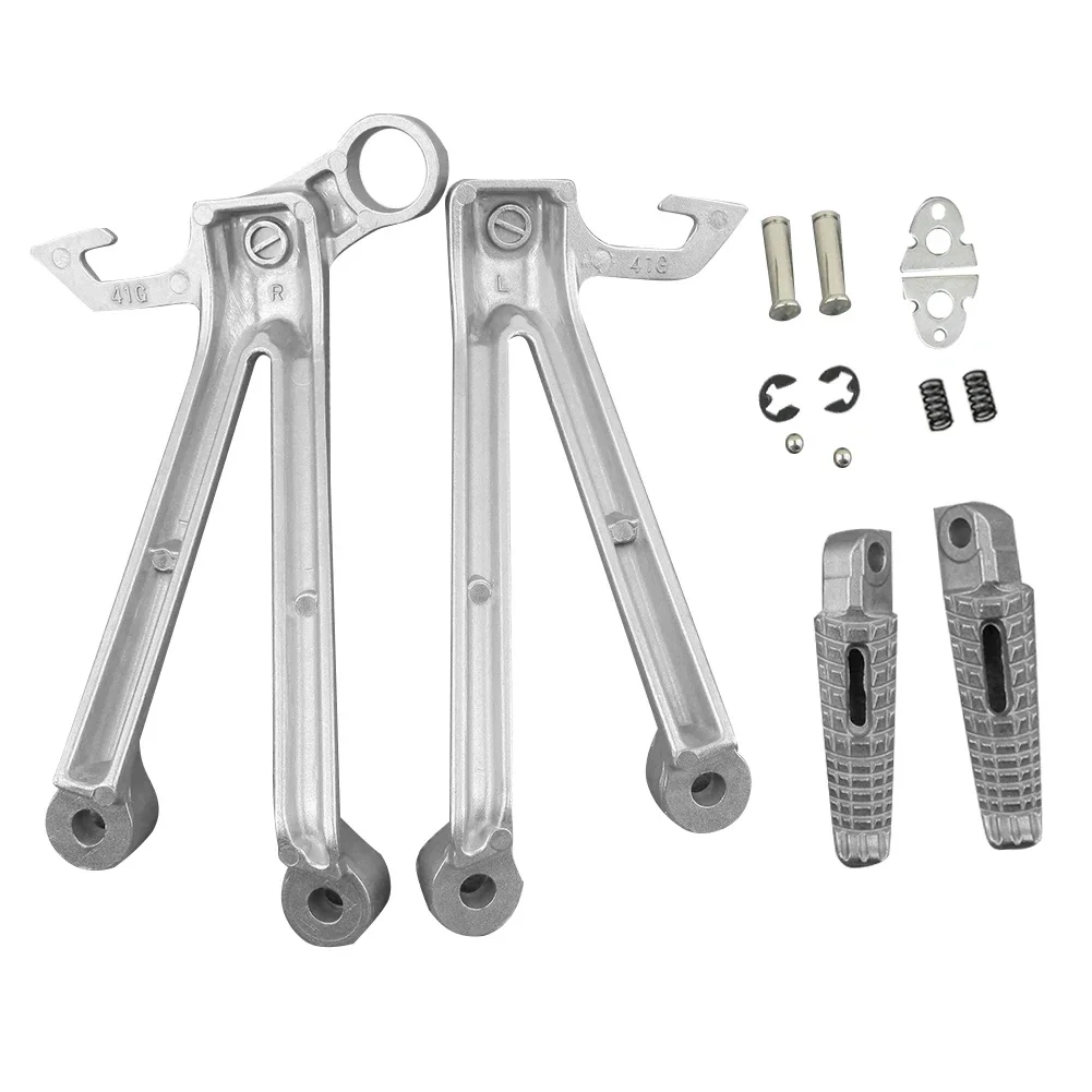 GSXR 1000 K7 Motorcycle Passenger Rear Foot Pegs Footrest Brackets for SUZUKI GSXR1000 2007 2008 Aluminum Alloy