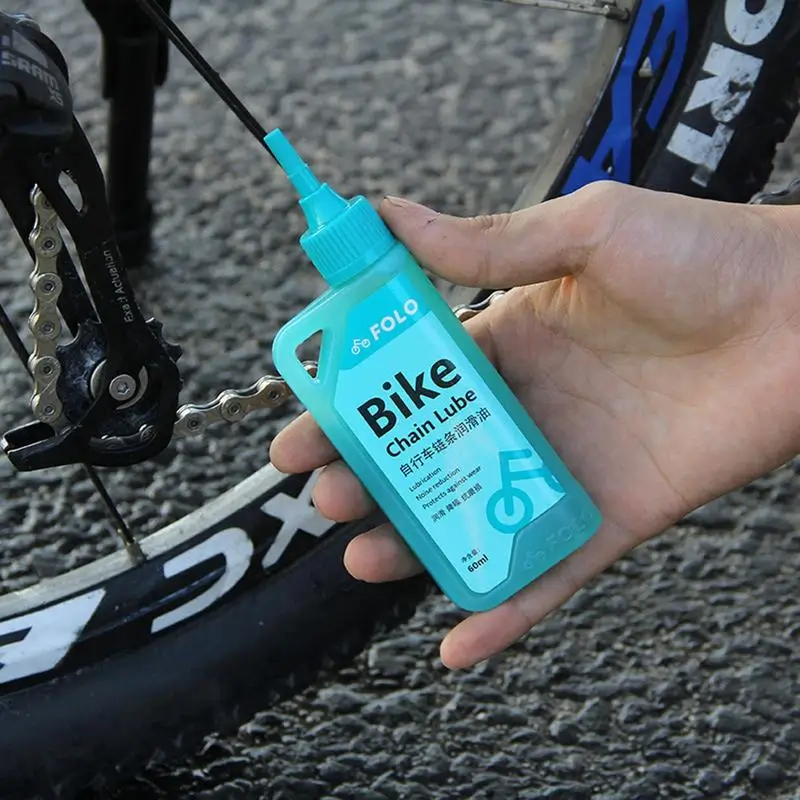 Squirt Chain Lube For Bikes 60ml High-Temperature Resistant Bicycle Chain Oil Mountain Road Bicycle Chain Lube For Noise