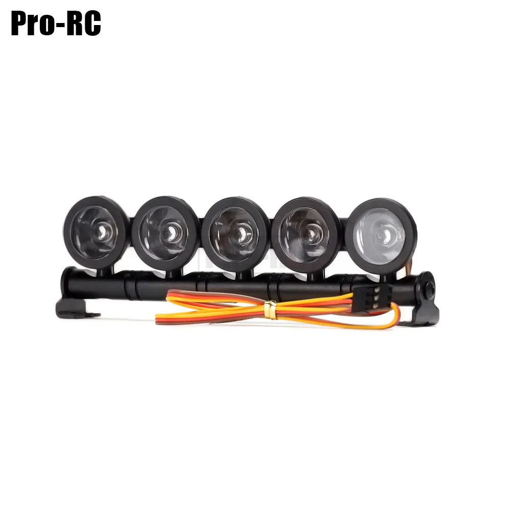 1Pcs Alloy Bright LED Headlight 4 5 6 Light Lamp Bar For RC Car Crawler 1/10 1/8 D90 Axial SCX10 90046 MST Tamiya TRX4