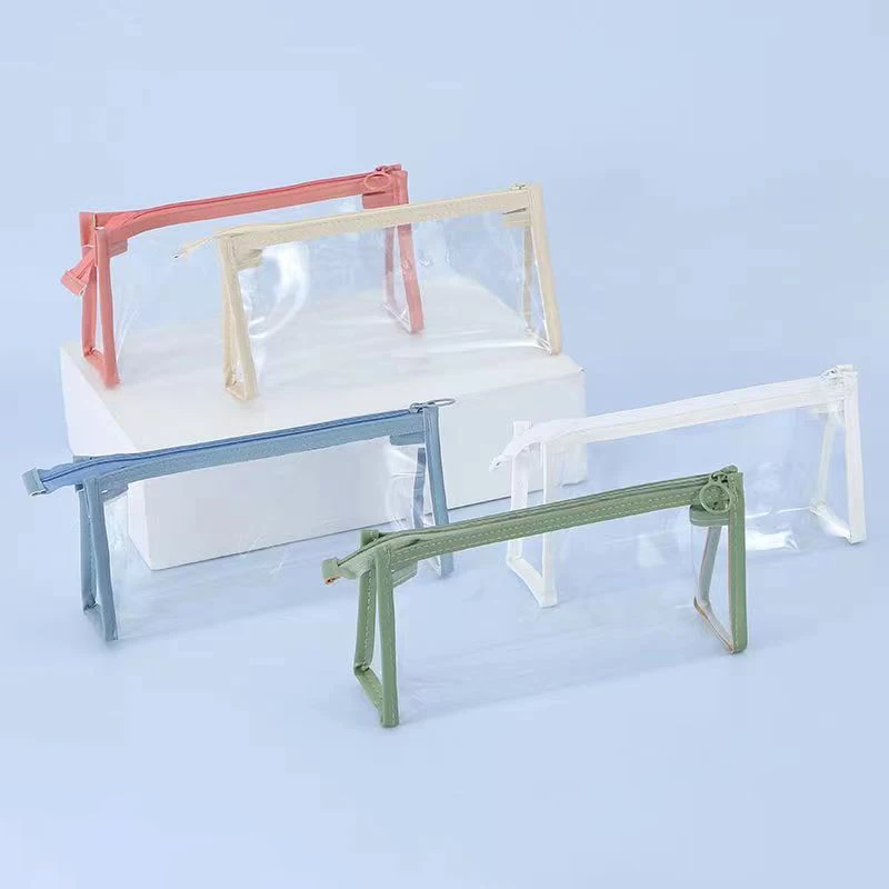 

PVC Transparent High-value Transparent Pencil Bag Niche Large-capacity Storage Stationery Bag