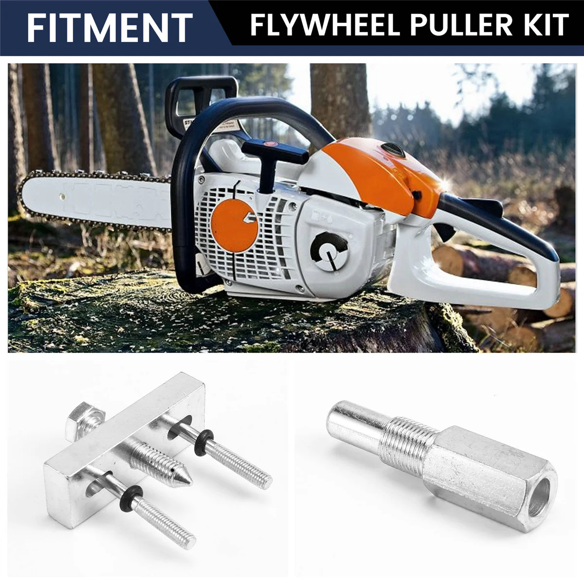FZFZ MS201 전기 톱 분해 도구 전기 톱 특수 도구 MS201 5910 890 4504 용 플라이휠 풀러 키트
