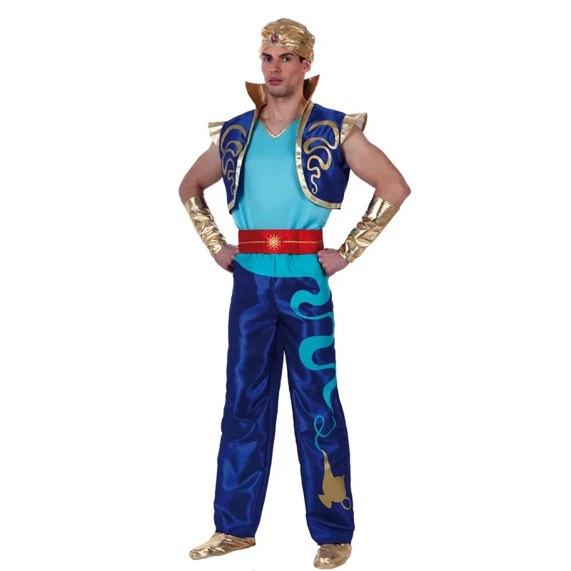 Halloween Cosplay Arabic King Costume Aladdin Genie Prince Party Boys Stage Performance Clothing