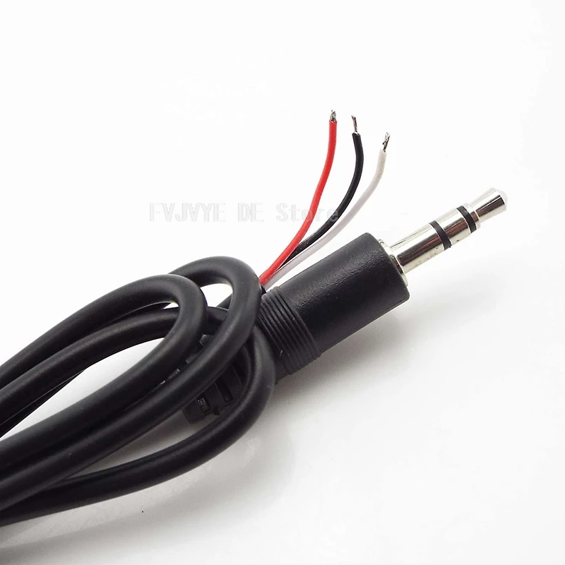 New 3.5mm 3 Pin 4 Pin Core Male Female aux Connector 0.3M 1M Audio Extension Cable Aux Head Line 3.5mm Stereo DIY  Audio Wire D5