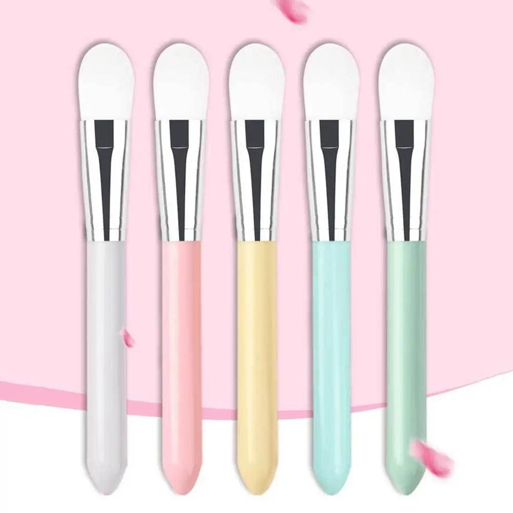 Mini cepillo para máscara de pelo suave DIY, cepillo para máscara de barro reutilizable a la moda, pinceles de maquillaje duraderos multifunción para salón en casa