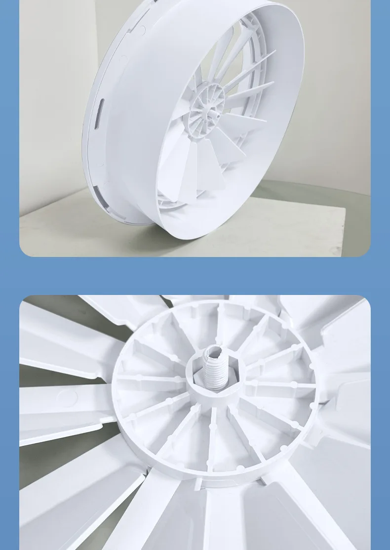 Double-Layer Swirl Air Outlet with Electric Thermostat Valve Made from ABS Plastic for Stable Temperature-Controlled Ventilation