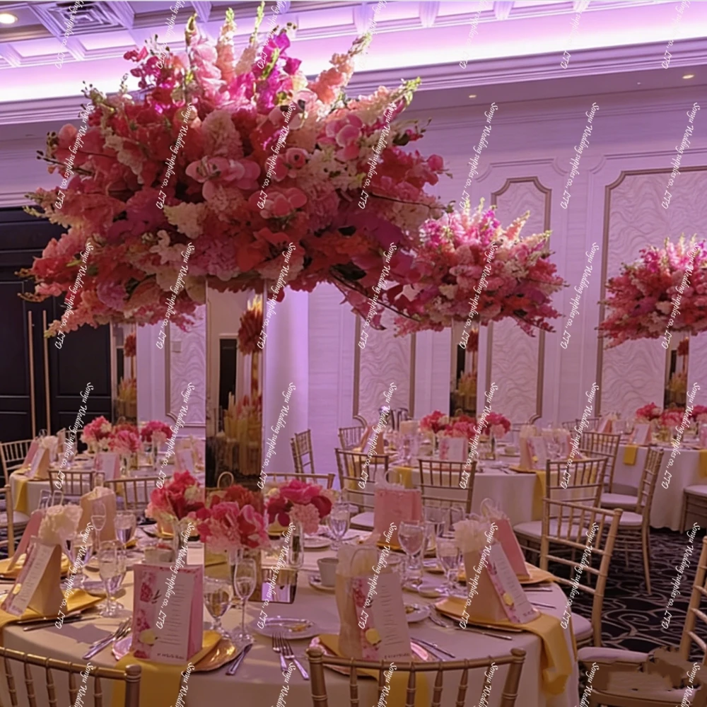 3-10pcs)60-120cm)table Floor Display Stand Holder Display Wedding Flower Decoration mirror gold/sliver Cylinder Display Stand