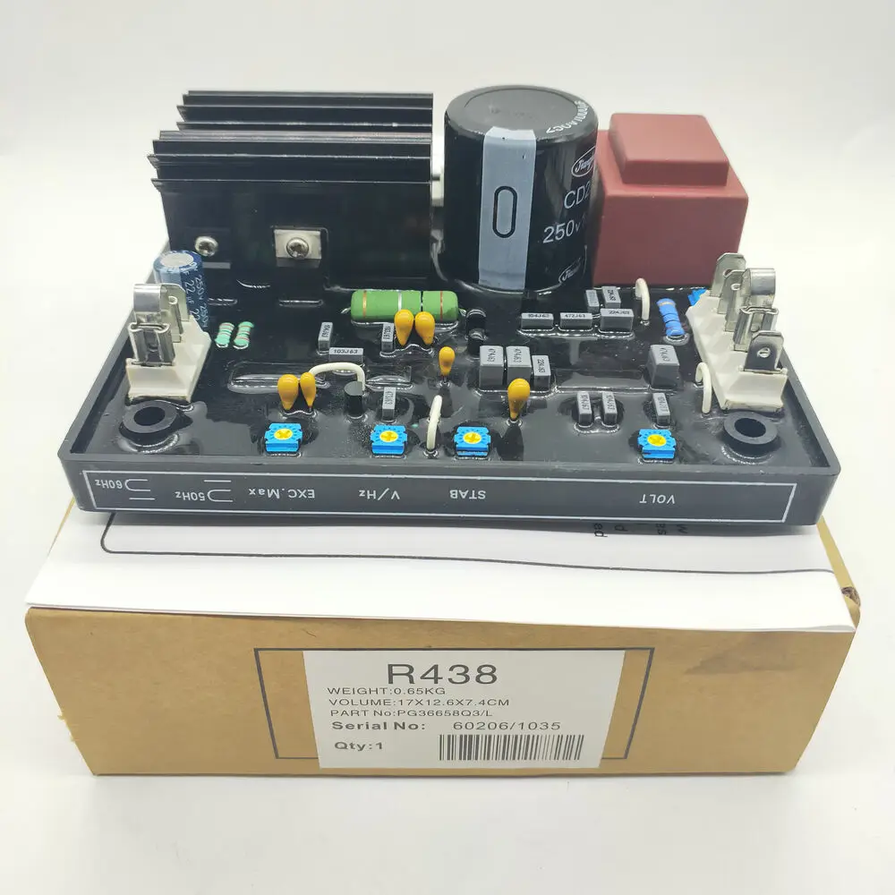 

1 шт. Новый автоматический модуль регулятора напряжения AVR R438 для генератора # XR