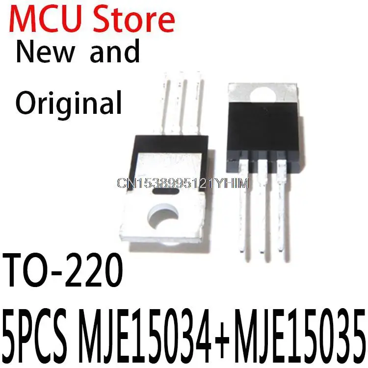 10 peças novas e originais mje15034g to-220 mje15035g to220 (5 peças mje15034 + 5 peças mje15035)