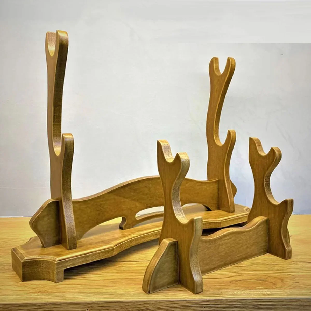 2026 New Samurai Knife Holder Solid Wood Chinese Sword Placement Base Furniture Decoration