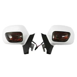 Motorcycle Rear View Mirrors Turn Signal Amber Light For Honda Goldwing GL1800 2001-2017