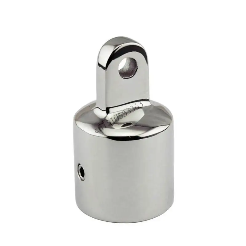 

090E Stainless Steel 316 Pipe Eye End Cap Bimini Top Fitting Hardware Marine Boat Yacht External Eye End Canopy Tube End 2pcs