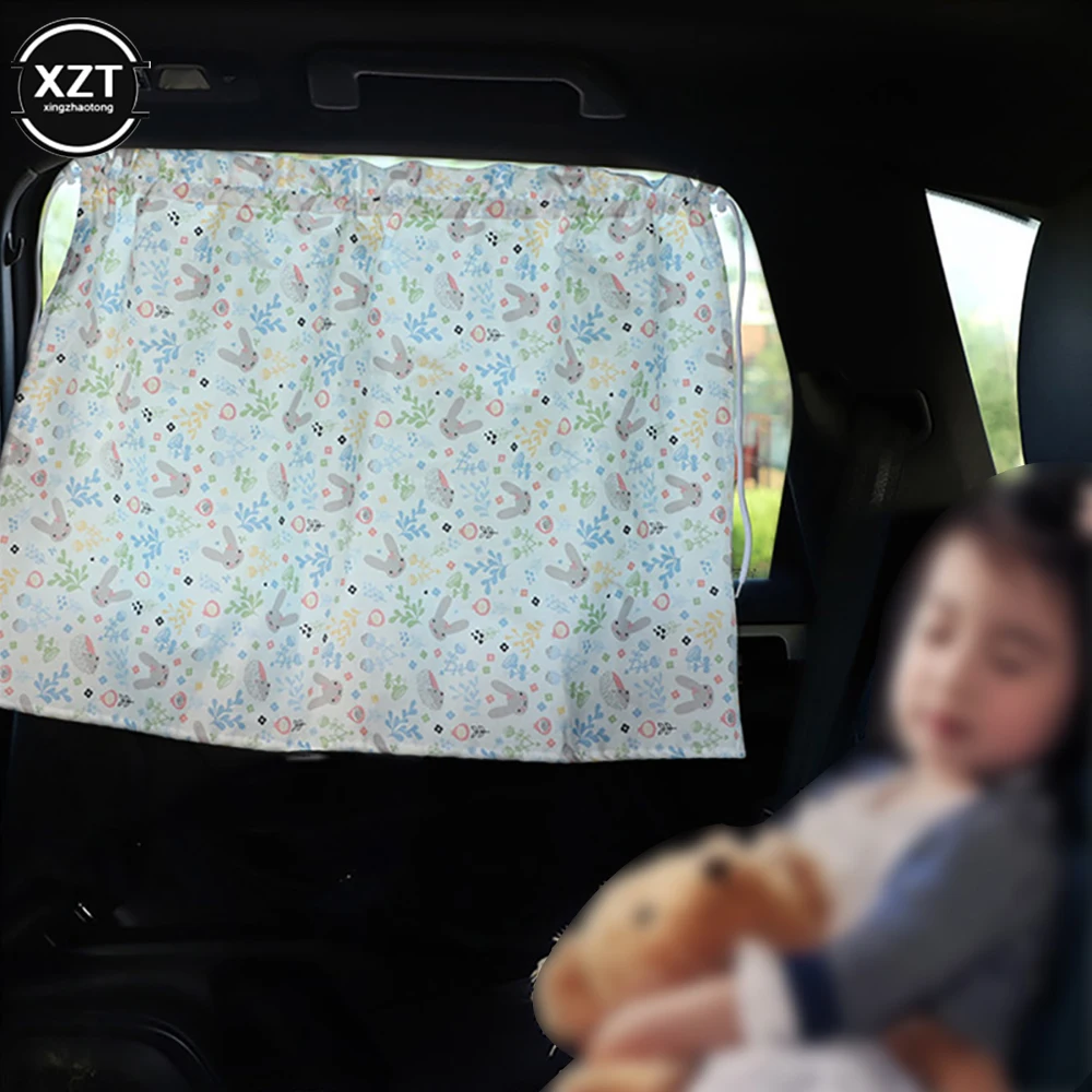 Saugnapf Vorhang Im Auto Fenster Sonnenschutz Abdeckung Cartoon Universal Seite Fenster Sonnenschirm UV Schutz Für Kind Baby Kinder – Detail 11