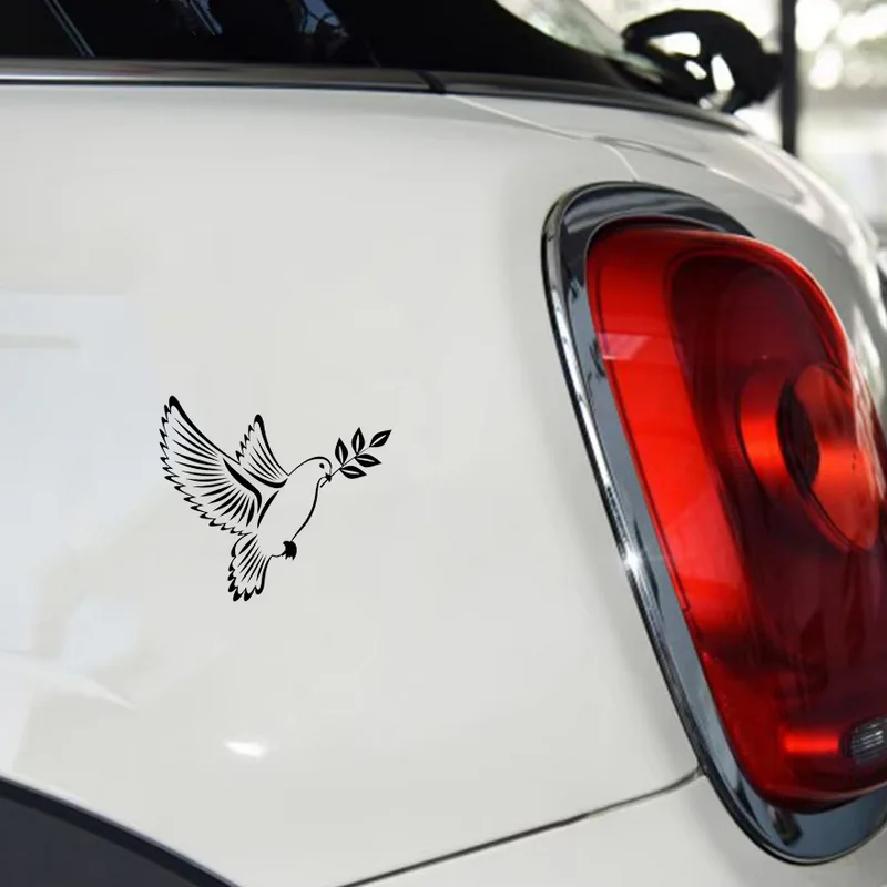 16 * 14CM Peace Dove Olive Branch Classic Design Window Bumper Motorcycle Accessories Decoration Vinyl Car Stickers