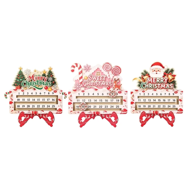 Feiertags-Adventskalender, Holz-Adventskalender für Tischdekoration, 3 x – Detail 1