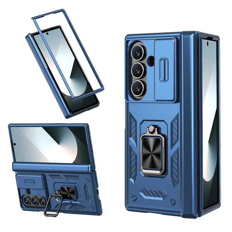Military-grade bracket anti-fall phone case with lens protection, suitable forSamsung Galaxy Z Fold 8 Ultra 7 6 5 5G