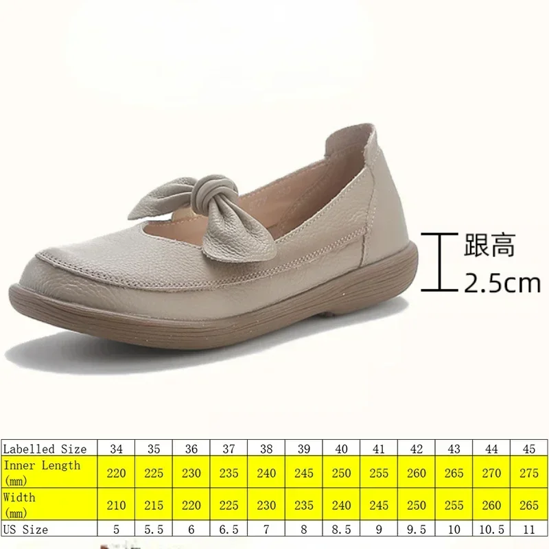 Koznoy 2.5 cm Hakiki Deri Rahat Lüks Sığ Daireler Kadın Elegance Oxfords üzerinde Kayma Yaz Bayanlar Yumuşak Tabanlı Makosen Ayakkabı