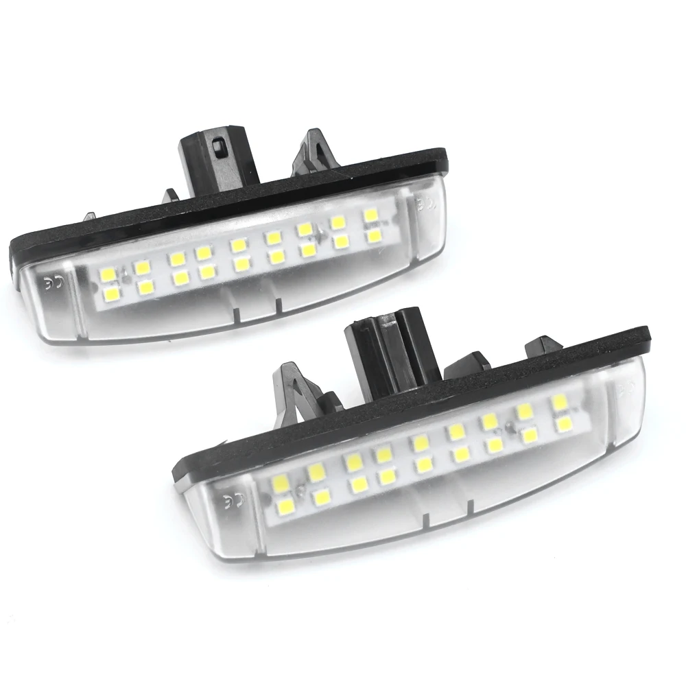 2Pcs For Toyota Camry Aurion Avensis Verso Echo 4D Prius Car LED License Plate Light Assembly Canbus No Error Lamp Accessories