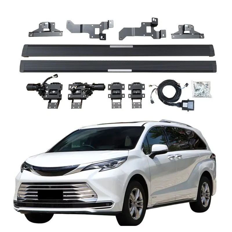 

Electric Running Boards Retractable Aluminum Alloy For Sienna 2021-2024 Side Steps with Carry Bag