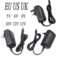 brand new Ac110-220V 240V to dc5V 6V 9V 10V 12V 13V Adapter 1A 1.5A 2A US EU UK AU AC Plug Universal Power Supply DC:5.5*2.5MM