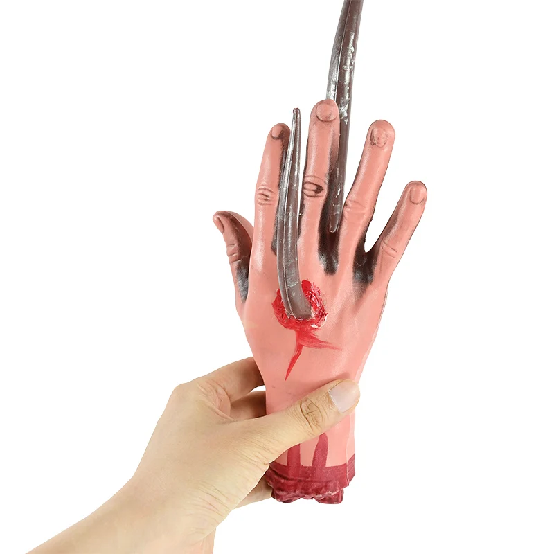 Halloween Blood Props Severed Broken Hands Broken Feet With Hook Halloween Props Haunted House Decoration Trick Toy Party Props