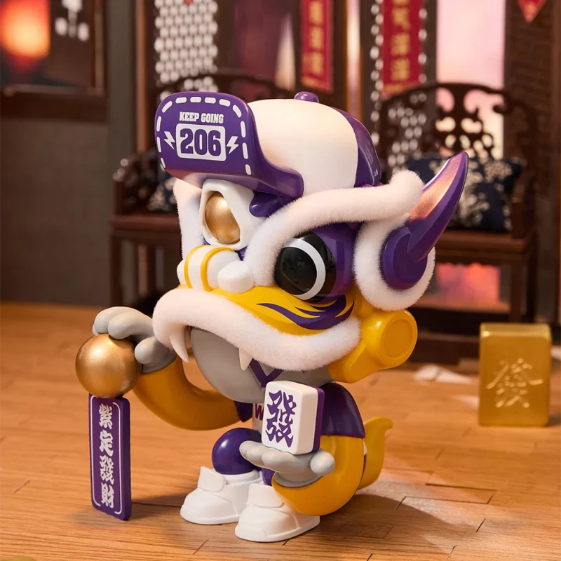 Wasa leão despertar e dragão sorte caixa cega riqueza atração decoração de mesa boneca masculino leão juventude 2 presente de ano novo